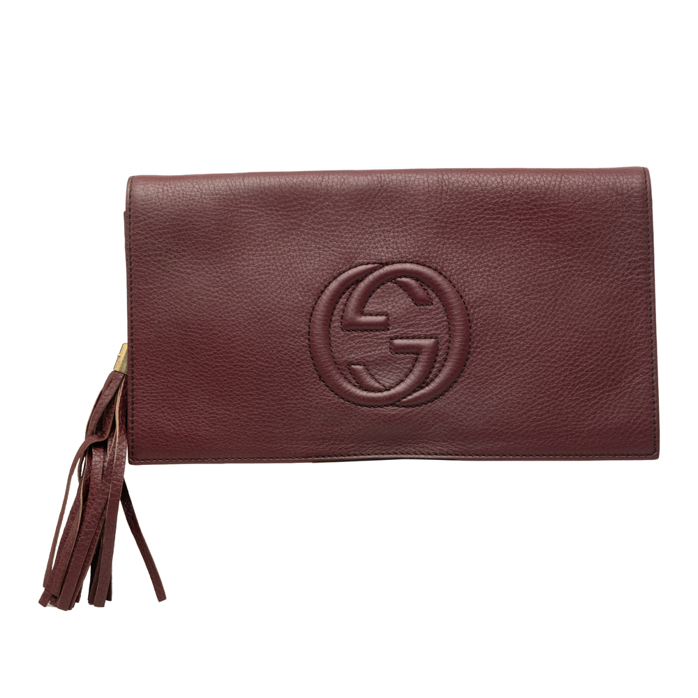 Pre-Loved Gucci Calfskin Soho Disco Clutch